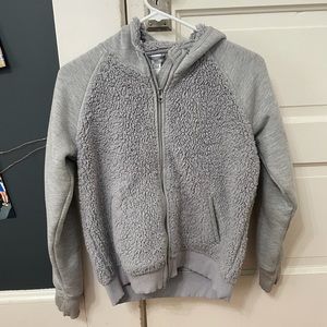 Athlete Girl Fuzzy Hoodie Size L